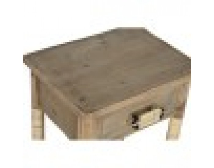 Нощно шкафче Home ESPRIT Естествен Светло кафяв Въже Ела 44 x 33 x 61,5 cm