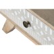 Нощно шкафче DKD Home Decor Бял Естествен Дърво манго 55 x 35 x 45 cm