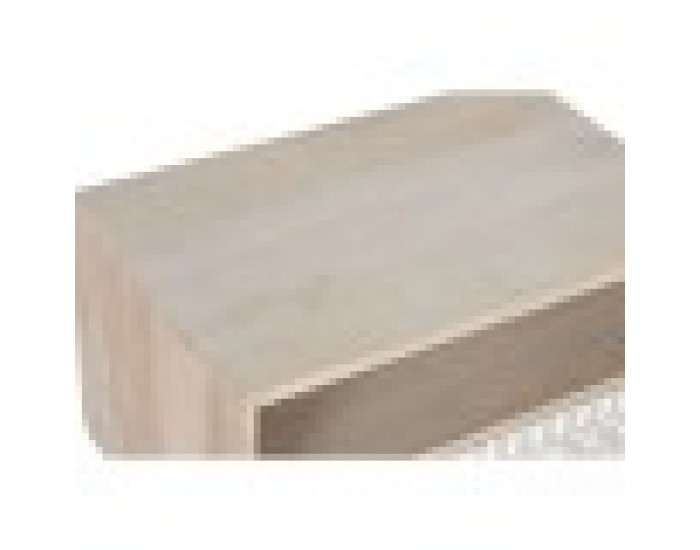 Нощно шкафче DKD Home Decor Бял Естествен Дърво манго 55 x 35 x 45 cm
