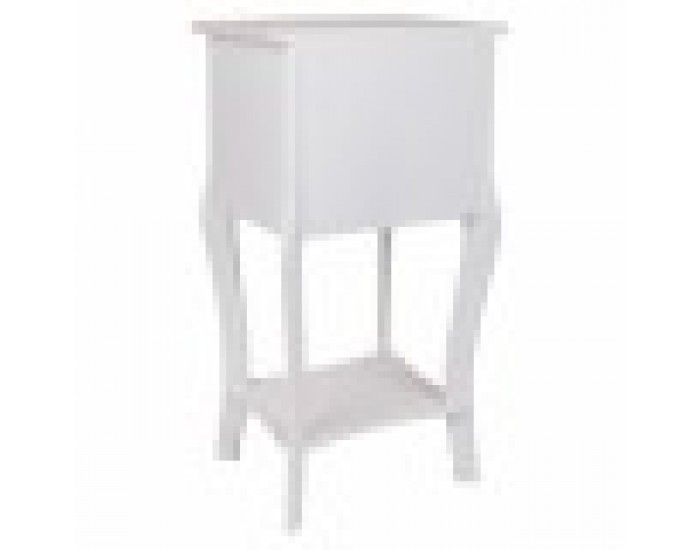Нощно шкафче Alexandra House Living Бял 31 x 71 x 38 cm