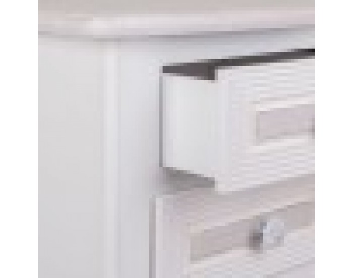 Нощно шкафче Alexandra House Living Бял 31 x 71 x 38 cm
