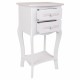 Нощно шкафче Alexandra House Living Бял 31 x 71 x 38 cm