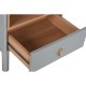 Нощно шкафче Home ESPRIT Син Сив Естествен Дървен MDF 48 x 40 x 55 cm