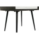 Нощно шкафче DKD Home Decor 45 x 38 x 50 cm Черен Метал Бял Дърво манго Wengue