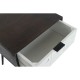 Нощно шкафче DKD Home Decor 45 x 38 x 50 cm Черен Метал Бял Дърво манго Wengue