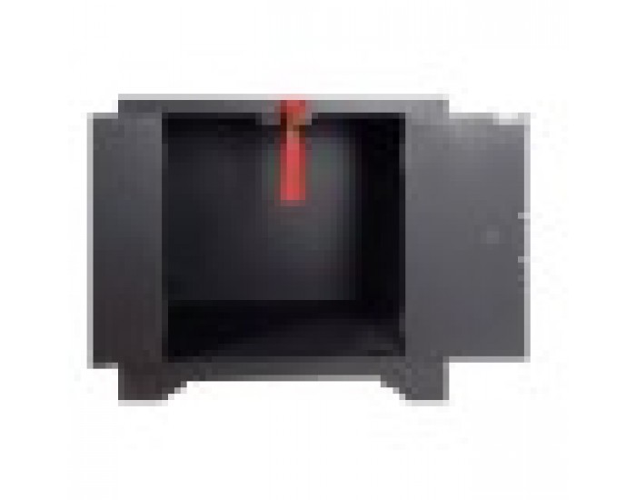 Нощно шкафче DKD Home Decor Ела Червен Черен Дървен MDF 45 x 34 x 66 cm