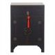 Нощно шкафче DKD Home Decor Ела Червен Черен Дървен MDF 45 x 34 x 66 cm