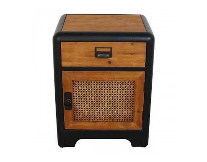 Нощно шкафче DKD Home Decor Ела Метал (48 x 40 x 62 cm)