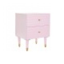 Нощно шкафче DKD Home Decor Метал Дърво манго (52 x 42 x 65 cm) - Noptiere