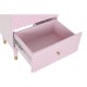 Нощно шкафче DKD Home Decor Метал Дърво манго (52 x 42 x 65 cm)