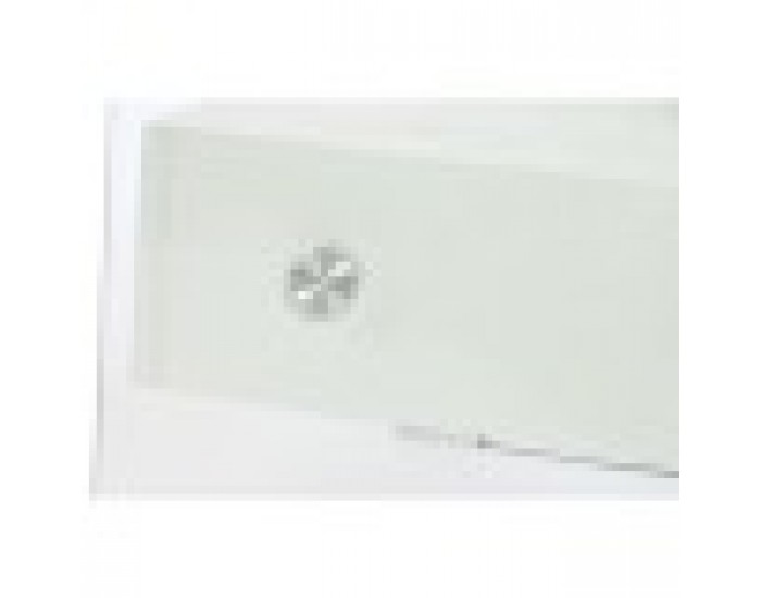 Нощно шкафче DKD Home Decor Бял Прозрачен Кристал Дървен MDF 50 x 40 x 45,5 cm