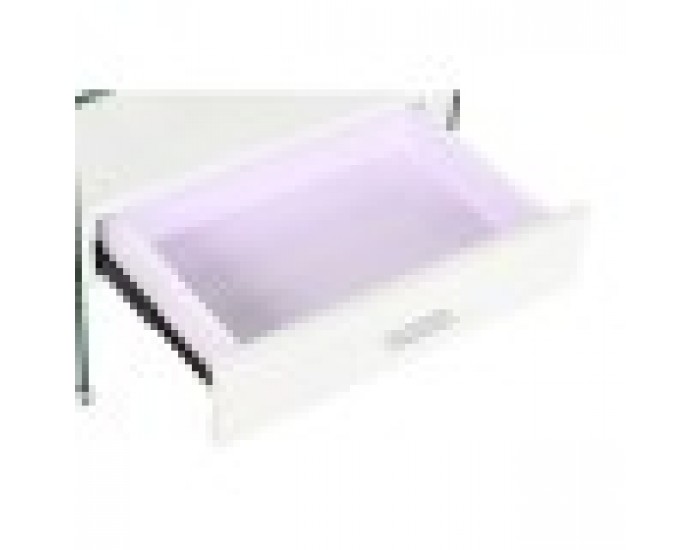 Нощно шкафче DKD Home Decor Бял Прозрачен Кристал Дървен MDF 50 x 40 x 45,5 cm