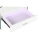 Нощно шкафче DKD Home Decor Бял Прозрачен Кристал Дървен MDF 50 x 40 x 45,5 cm