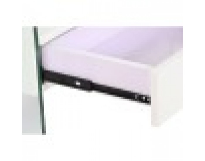 Нощно шкафче DKD Home Decor Бял Прозрачен Кристал Дървен MDF 50 x 40 x 45,5 cm