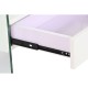 Нощно шкафче DKD Home Decor Бял Прозрачен Кристал Дървен MDF 50 x 40 x 45,5 cm