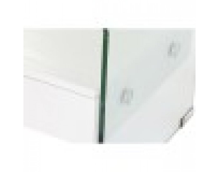 Нощно шкафче DKD Home Decor Бял Прозрачен Кристал Дървен MDF 50 x 40 x 45,5 cm