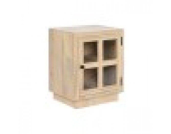 Нощно шкафче Home ESPRIT Естествен Кристал Дърво манго 45 x 35 x 57 cm