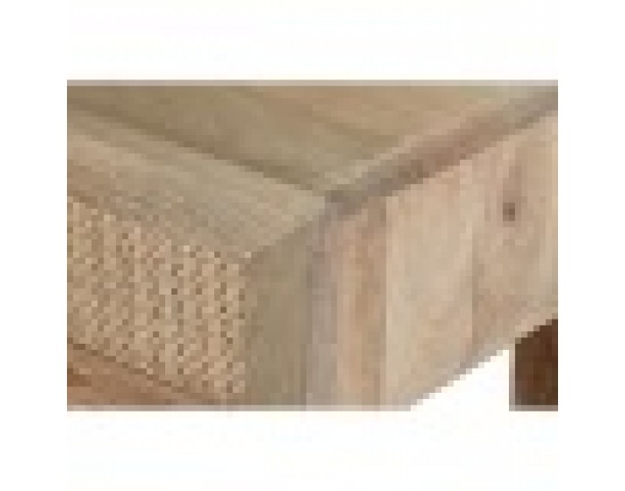 Нощно шкафче DKD Home Decor Кафяв Естествен Дърво манго 50 x 40 x 50 cm