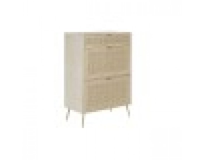 Шкаф за обувки DKD Home Decor Pатан Дърво от пауловния (75 x 40 x 112,5 cm)