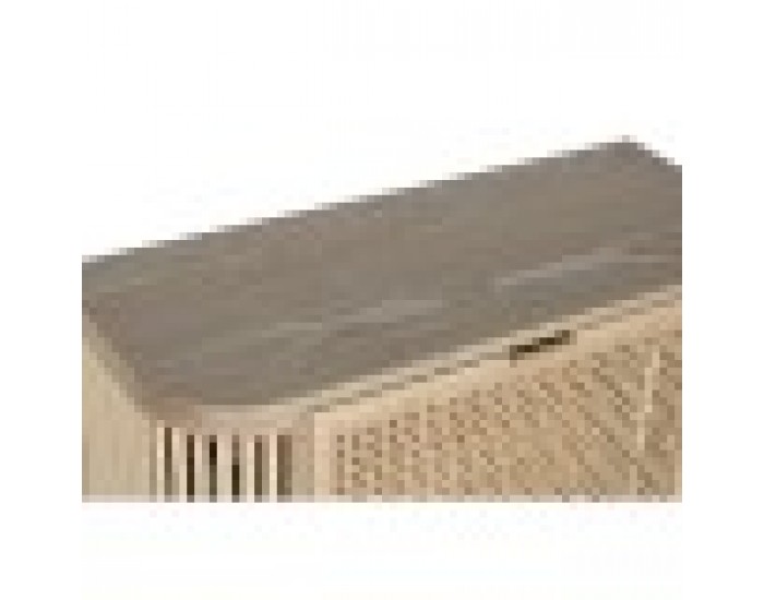 Шкаф за обувки Home ESPRIT Златен Естествен Pатан Cмърч Тропически 70 x 29 x 115 cm
