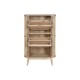 Шкаф за обувки Home ESPRIT Златен Естествен Pатан Cмърч Тропически 70 x 29 x 115 cm