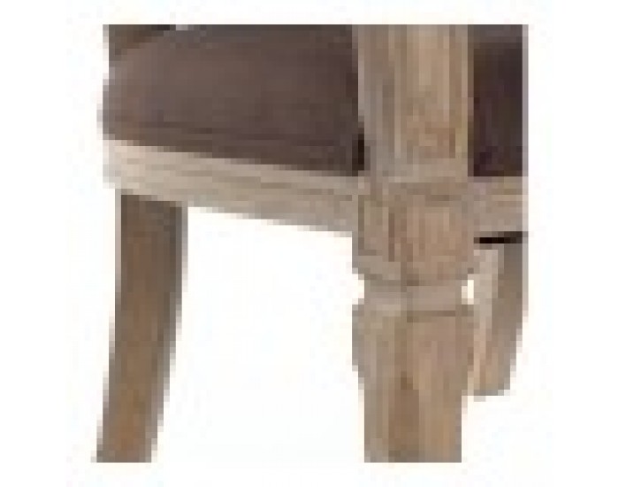 Фотьойл DKD Home Decor Кафяв лен каучук Традиционен (122 x 69 x 72 cm)
