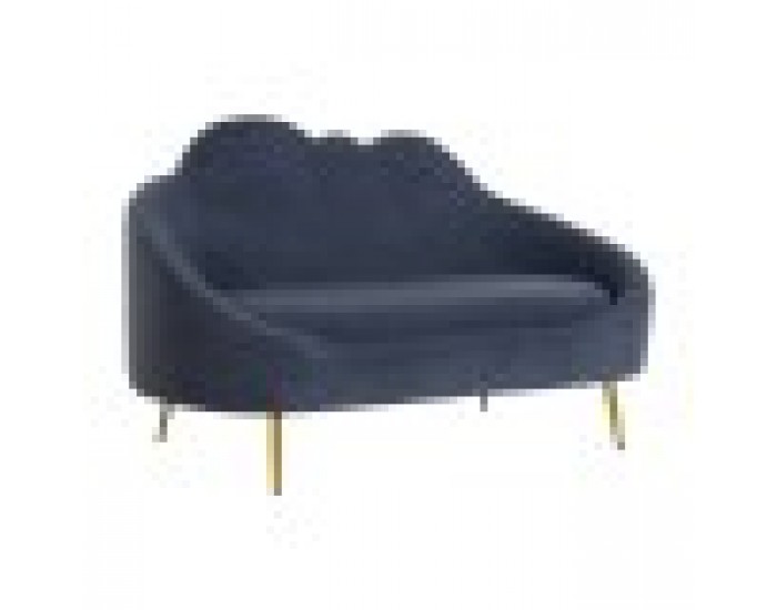 Фотьойл DKD Home Decor Син Златен Метал Облаци Scandi 155 x 75 x 92 cm