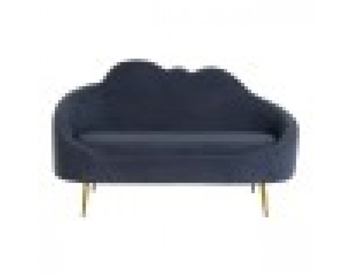 Фотьойл DKD Home Decor Син Златен Метал Облаци Scandi 155 x 75 x 92 cm