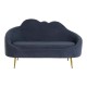 Фотьойл DKD Home Decor Син Златен Метал Облаци Scandi 155 x 75 x 92 cm