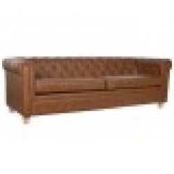 Триместно канапе Home ESPRIT Кафяв Естествен Vintage 218 X 78 X 70 cm - Mobilier tapițat