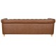 Триместно канапе Home ESPRIT Кафяв Естествен Vintage 218 X 78 X 70 cm