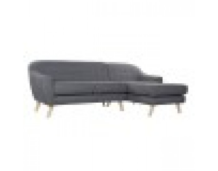Триместно канапе DKD Home Decor Сив полиестер каучук (230 x 144 x 84 cm)