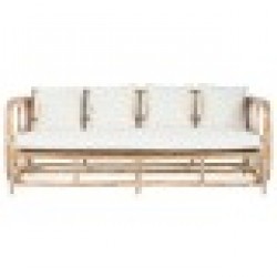 Фотьойл Home ESPRIT Бял Естествен 192 x 72 x 75 cm - Canapele