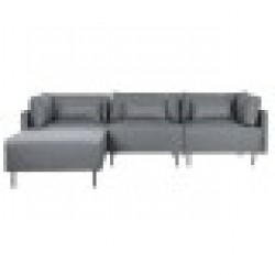Канапе-шезлонг DKD Home Decor Сив Метал Модерен 276 x 152,5 x 84 cm - Canapele