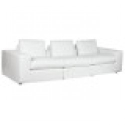 Фотьойл Home ESPRIT Бял Модерен 286 x 95,5 x 57 cm - Canapele