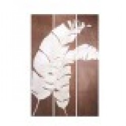 Параван Бял Кафяв Пластно 122 x 2,5 x 180 cm - Electrocasnice și accesorii pentru living