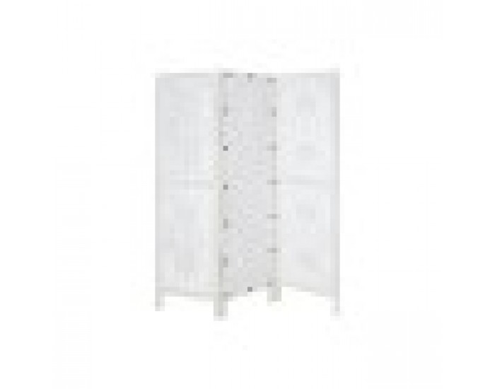 Параван Home ESPRIT Бял Дърво манго Огледало 152 x 2 x 182 cm