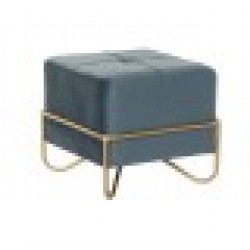 Табуретка DKD Home Decor 8424001850921 Син Многоцветен Златен Пяна Метал Дървен MDF 42 x 42 x 38 cm - Taburete