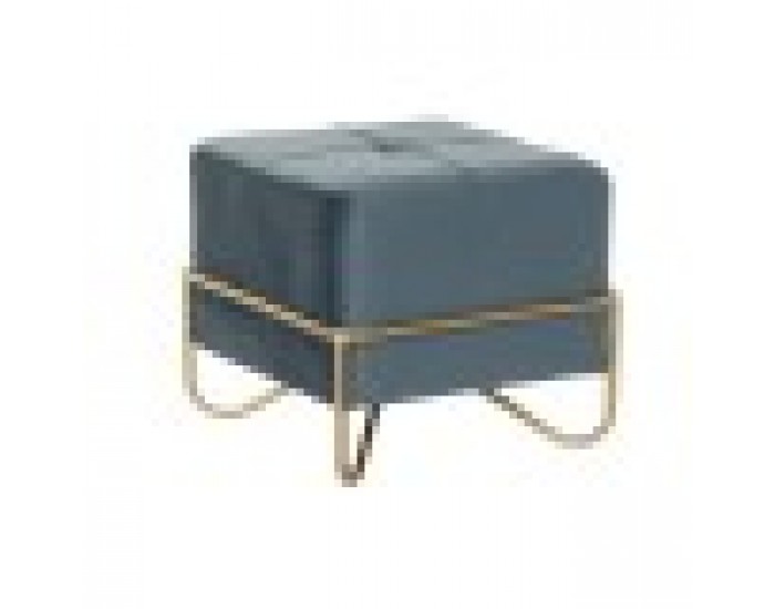 Табуретка DKD Home Decor 8424001850921 Син Многоцветен Златен Пяна Метал Дървен MDF 42 x 42 x 38 cm