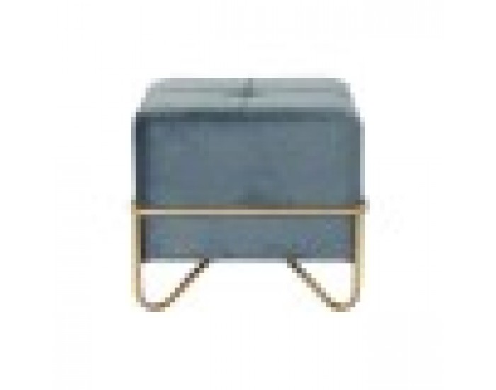 Табуретка DKD Home Decor 8424001850921 Син Многоцветен Златен Пяна Метал Дървен MDF 42 x 42 x 38 cm