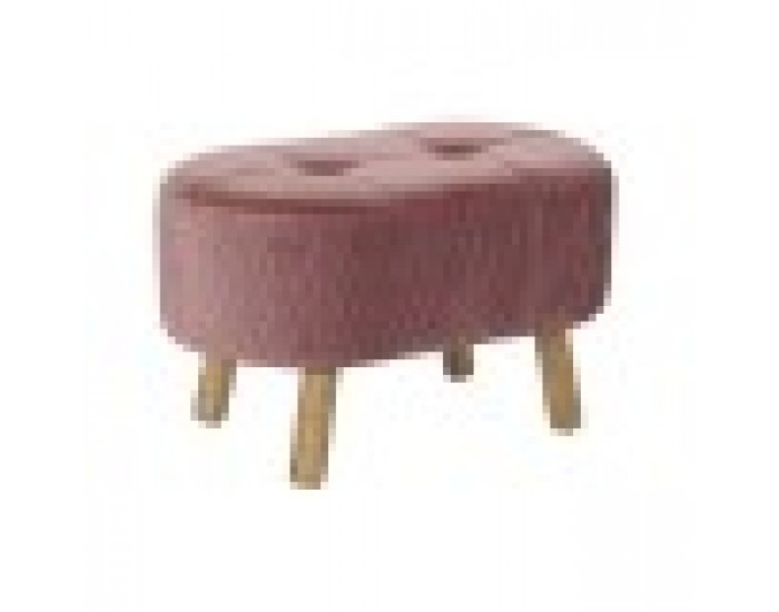 Табуретка DKD Home Decor Естествен Светло розово (60 x 35 x 36 cm)
