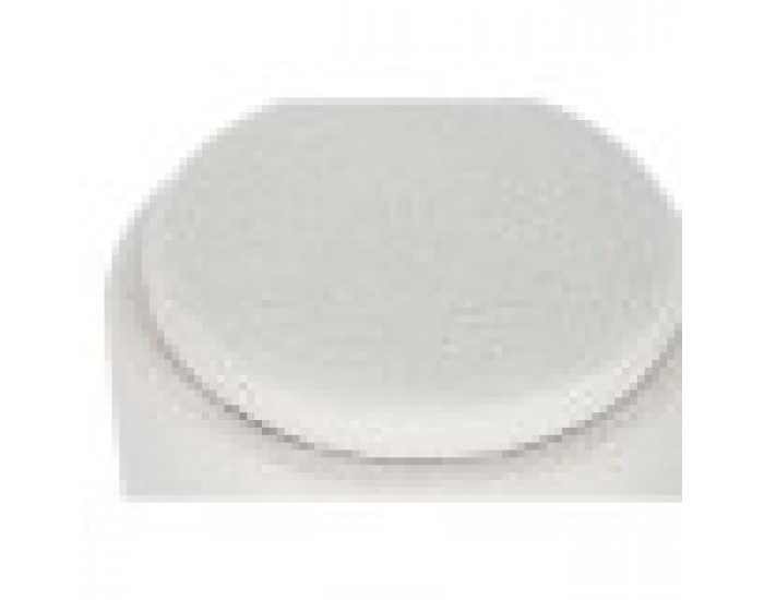 Табуретка Home ESPRIT Бял полиестер каучук Дървен MDF 48 x 48 x 43 cm