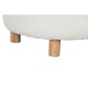 Табуретка Home ESPRIT Бял полиестер каучук Дървен MDF 48 x 48 x 43 cm