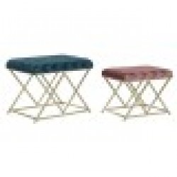Табуретка DKD Home Decor 62 x 42 x 47 cm Метал - Taburete