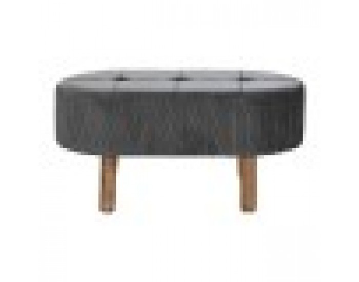 Табуретка DKD Home Decor Сив Естествен Тъмно сив Дървен 80 x 46 x 38 cm