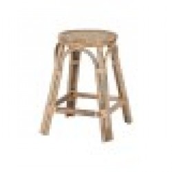 Табуретка Home ESPRIT Естествен плетена ракита Pатан 37 X 37 X 49,5 cm - Home esprit