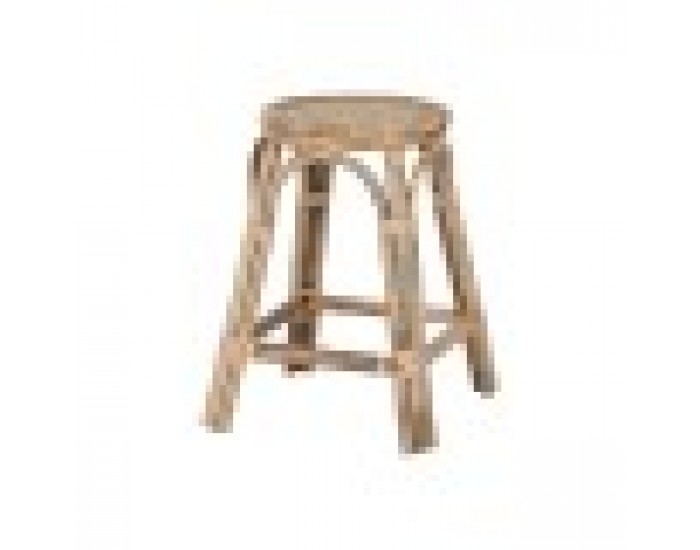 Табуретка Home ESPRIT Естествен плетена ракита Pатан 37 X 37 X 49,5 cm