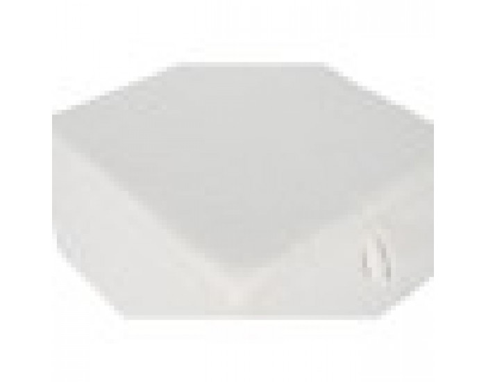Табуретка Home ESPRIT Бял полиестер Дървен MDF 60 x 60 x 36 cm
