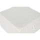 Табуретка Home ESPRIT Бял полиестер Дървен MDF 60 x 60 x 36 cm