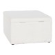 Табуретка Home ESPRIT Бял полиестер Дървен MDF 60 x 60 x 36 cm